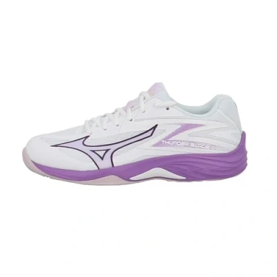 Imagen de Mizuno Thunder Blade Z Zapatillas de voleibol, Mujer, Talla: 41, White/patrician purple/quince Zapatos