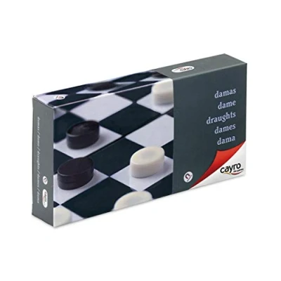 Imagen de Cayro Damas + 7 Años Modelo Pequeño Magnético Juego de Mesa para Niños y Adultos Ideal Llevar Viaje Tablero Plegable 2 Jugadores