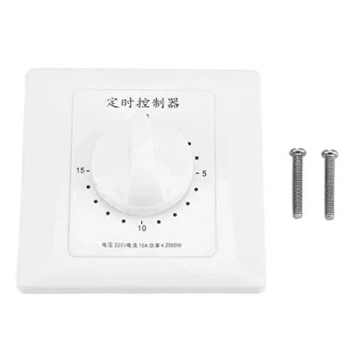 Imagen de Temporizador Inteligente Interruptor 220v 15 Minutos Bomba de Agua Mecánica Cuenta Regresiva Multifunción Gire El del Contador para Controlar La Ventilador