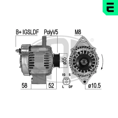 Imagen de ERA 209516A Alternador 14V 70A