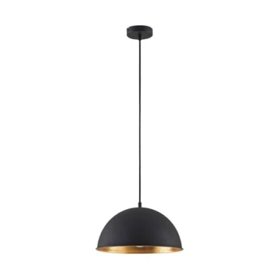 Imagen de lámpara colgante &#039;Leya&#039; (Moderno) en Negro hecho de Metal e.o. para Salón &amp; Comedor (1 llama, E27) Lindby colgante, lámpara, techo,