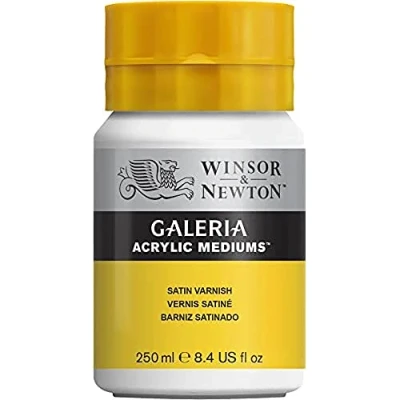 Imagen de Winsor &amp; Newton Galeria Aditivo para pintura acrílica Barniz satinado frasco de 250ml
