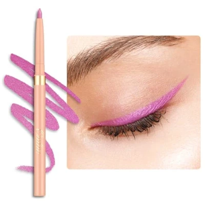 Imagen de OULAC Lápices de Ojos Mate Dura 24 Horas+, Twist up Rosa Lila Eyeliner y Lip Liner Resistente al Agua, Altamente Pigmentado Sin Manchas, Suave, Vegan (L09) Lilac Love Pink