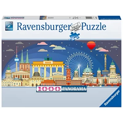 Imagen de Ravensburger Puzzle Panorama: Berlin, 1000 Piezas, Puzzles para Adultos, Piezas Pegamento Enmarcar puzzles, Rompecabezas Paisaje 70x50cm