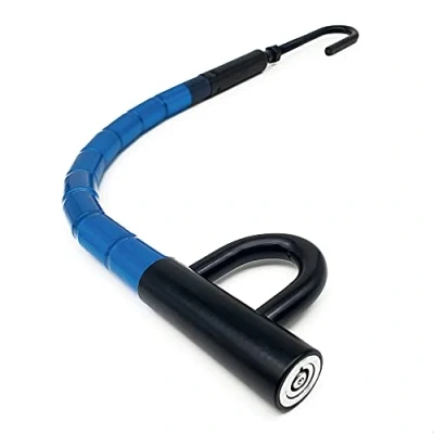 Imagen de Blokauto 905/B Antirrobo Coche Volante Pedal Flexible, Cable de Acero Articulado, Ajustable Alta seguridad, Bloqueo Inmovilizador Antirobo Freno Embrague para Auto, Furgoneta, Caravana Camper