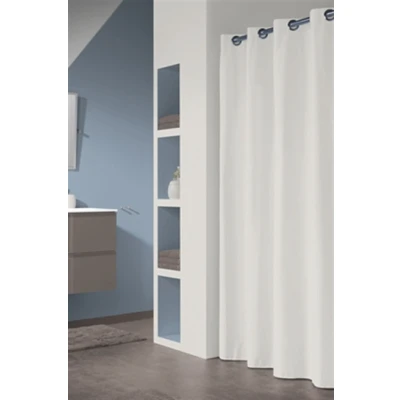 Imagen de Sealskin Coloris Cortina de ducha 180x200 cm Poliéster / Algodón Blanco