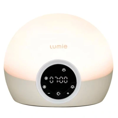 Imagen de Lumie Bodyclock Spark 100 Despertador con Luz, Simulación de amanecer, Intensidad y Duración Ajustable, Atardecer, Luz Regulable
