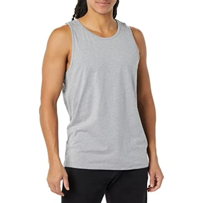 Imagen de Amazon Essentials Camiseta de Tirantes Ajuste Normal Hombre, Gris Claro Mezcla, XL