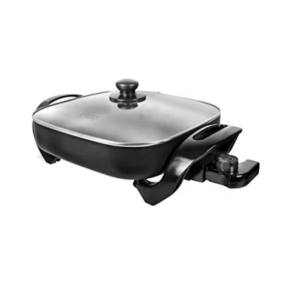 Imagen de Italian Design Plancha de Asar 1500W Control Automático Temperatura 150 grados Máx 300x300x60 mm Tapa Incluida