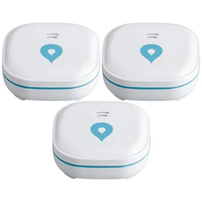 Imagen de SEBSON 3X Detector de Agua Mini GS153 batería Larga duración 10 años, Sensor para Cocina/baño, inundacion, Alarma 60x60x24mm