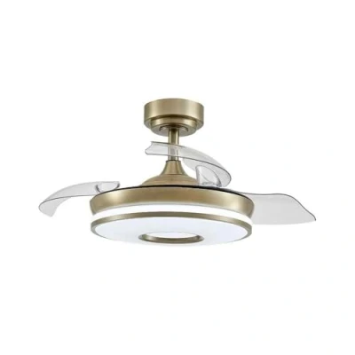 Imagen de FABRILAMP AKUNADECOR Ventilador Dc Dani S Dorado Led 3 Temperaturas Y Temporizador