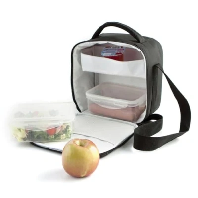 Imagen de Quid Go Lunch Bolsa Isotermica Con 2 Recipientes 22x13x22cm Negro