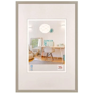 Imagen de walther design KV070T New Lifestyle Marco de fotos plástico, 50 x 70 cm, gris