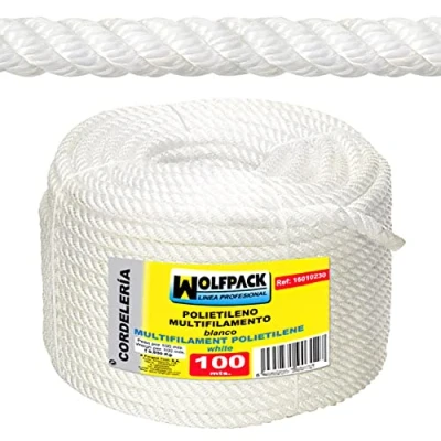 Imagen de WOLFPACK LINEA PROFESIONAL Cuerda Polipropileno Multifilamento (Rollo 100 m.) 6 mm.