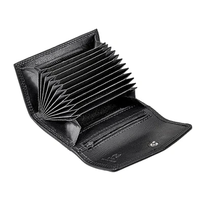 Imagen de STILORD &#039;Holden&#039; Cartera de Cuero para Tarjetas Crédito Mini Billetera RFID Hombre Pequeño Monedero Genuino en Elegante Caja Regalo, Color:Negro