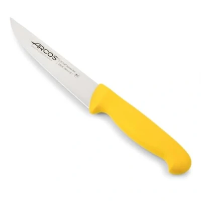 Imagen de Arcos Serie 2900 Cuchillo Cocina Hoja de Acero Inoxidable Nitrum 150 mm Mango inyectado en Polipropileno Color Amarillo