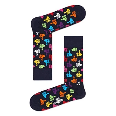 Imagen de Happy Socks Thumbs Up Sock Calcetines, Multicolor (Multicolour 650), 7/10 (Talla del Fabricante: 41 46) para Hombre