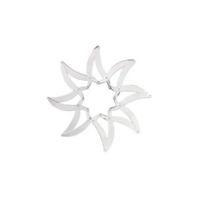 Imagen de Alessi ¡Augh! DUL01 Salvamanteles Extensible de Design, Acero Inoxidable Pulido 18/10, 24 cm