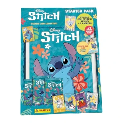 Imagen de Panini Stitch Trading Cards Starter Pack (1 Carpeta + 2 Fundas 1 Tarjeta de edición Limitada) (005153SPAFGD)