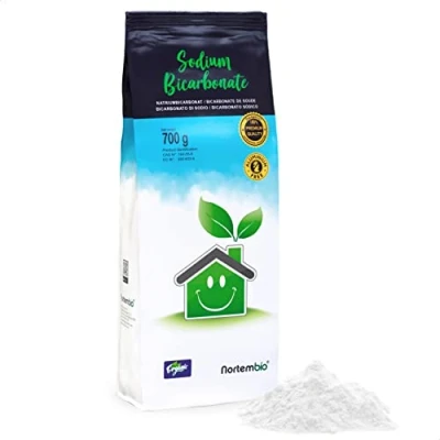 Imagen de Nortembio Bicarbonato de Sodio Ecológico 700 g. Origen 100% Natural. Sódico Sin Aluminio. Quitamanchas, Desodorizador y Blanqueante. para Limpieza con e Book Incluido.