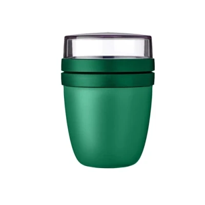Imagen de Mepal Lunchpot Ellipse Vivid Green Vaso de viaje práctico 500 ml, taza yogur, para llevar Apto congelador, microondas y lavavajillas, 700 ml