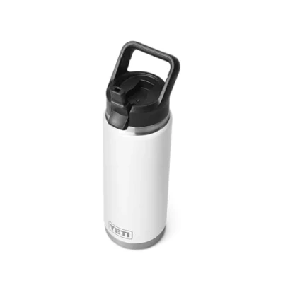 Imagen de YETI Rambler Straw Bottle, Stainless Steel Vacuum Insulated Bottle with Cap, White, 26 oz (769 ml)