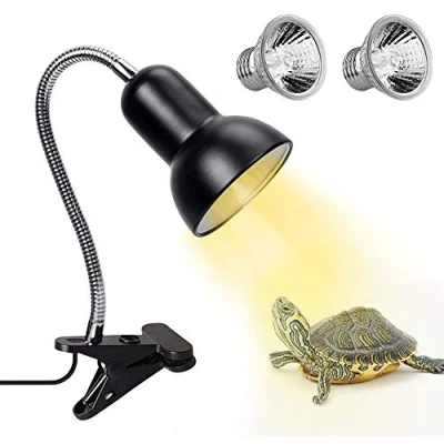 Imagen de ECOSI Lámpara para Tortuga, Tortuga UVB UVA de 25W, 360 Rotación Calor Reptil Anfibioss Cristal Lagartos, Camaleones ect