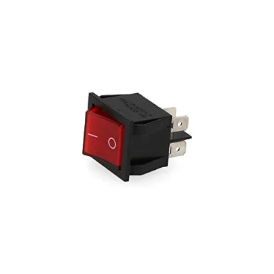 Imagen de EDM 45035 Interruptor Luminoso Empotrado 4 Patillas, Rojo