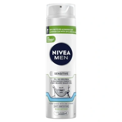 Imagen de NIVEA MEN Sensitive Gel de afeitado para barba 3 días hombres, 200 ml