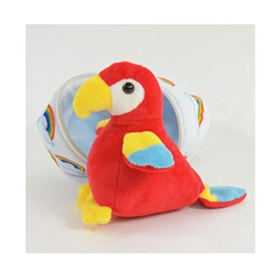 Imagen de Kögler Paul Mini Loro Huevo, Aprox. 13 cm de Alto, Juguete Peluche para acurrucarse y amar, como pequeño Regalo niñas, Multicolor, (75768)