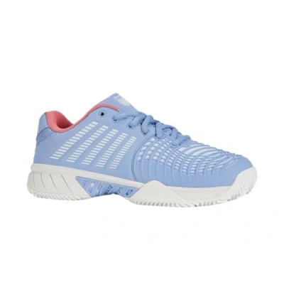 Imagen de K SWISS Express Light 3 Zapatillas de tenis para tierra batida, Mujer, Talla: 37, Open air/bright white/strawberry ice Zapatos