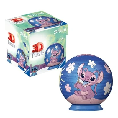 Imagen de Ravensburger Stitch Disney Angel 3D Puzzle Ball 54 Piezas (11598)