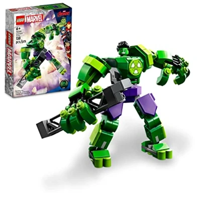 Imagen de Lego 76241 Marvel Hulk Mech Armour, Juego de Figuras acción Los Vengadores, Juguetes coleccionables superhéroes para Construir niños y niñas a Partir 6 años, Idea Regalo