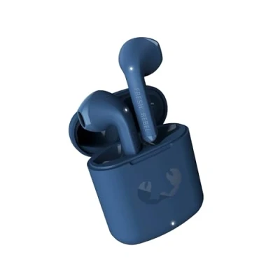Imagen de Fresh &#039;n Rebel Twins Core True Auriculares inalámbricos Bluetooth con Asistente de Voz, Control táctil y micrófono Integrado, 30 Horas reproducción (Azul Acero)
