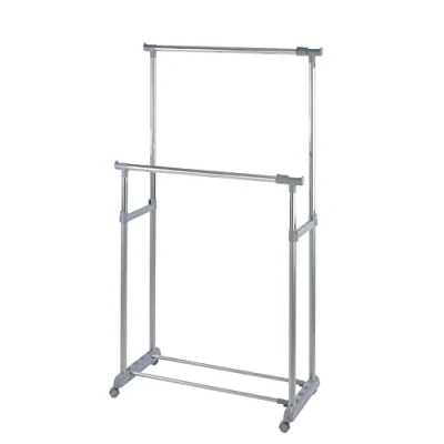 Imagen de Wenko Perchero Twin Bars regulable en altura Cromo