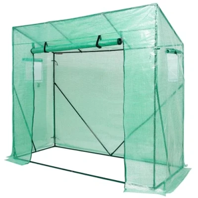 Imagen de YORBAY Invernadero de Jardín con Pantalla Rejilla PE (140g/㎡), para Tomates, Terraza, Verde, 200 x 80 170/150 cm