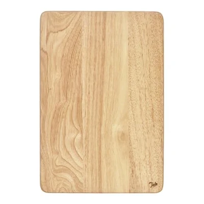 Imagen de Tala Tabla de cortar rectangular grande, madera hevea grado alimenticio premium, ideal para la preparación alimentos, cortar, picar y servir todos los mide 41 x 28 1,5 cm