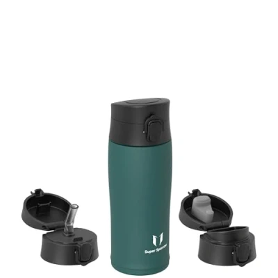 Imagen de Super Sparrow Botella Agua Acero Inoxidable 18/8 Termica 350ml Termo Sin BPA, Niños, para Deporte, Viaje, Escuela, Exterior, Oficina, Hogar