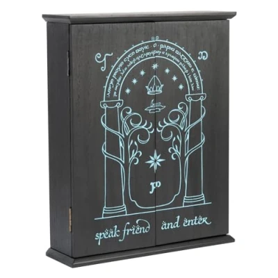 Imagen de Colgador llaves pared El Señor de los Anillos Puerta Moria Caja Brilla en la Oscuridad, Cuelga Tapa cuadro electrico decorativo Organizador llaves, Decoración