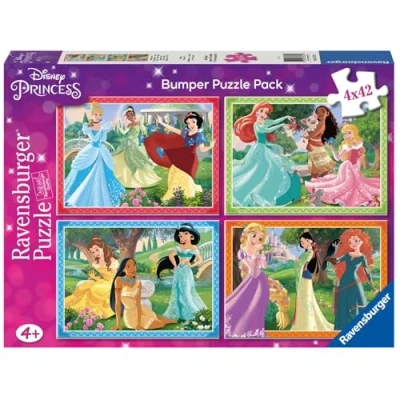 Imagen de Ravensburger Puzzle Disney: Princesas Disney, 4 Años o Más, Puzles Niños Años, Rompecabezas Niños, Regalo Niño Puzzle, Bumper 4x42pcs