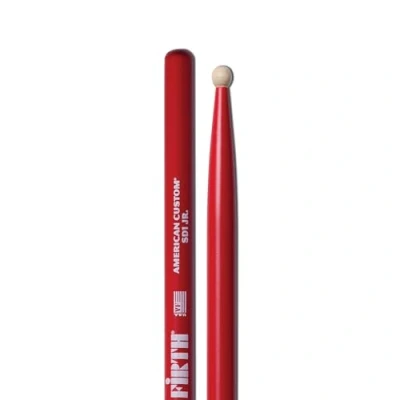 Imagen de Vic Firth Baquetas de la serie American Custom® SD1 JR Júnior Arce Punta Madera Color Roja