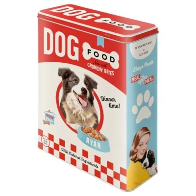Imagen de Nostalgic Art Caja de Almacenamiento Retro XL Dog Food Lata Grande Alimentos Secos, Diseño Vintage, 4 l