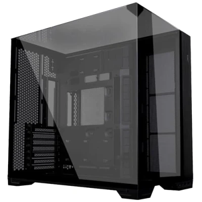 Imagen de Lian Li O11 Vision Compact ATX Mid Tower Gaming Carcasa de aluminio y vidrio templado, color negro