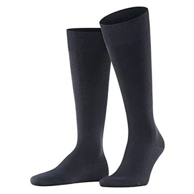 Imagen de FALKE Ultra Energizing M KH algodón con compresión 1 par, Calcetines largos Hombre, Azul (Dark Navy 6370) Circunferencia de la pantorrilla W4, 45 46