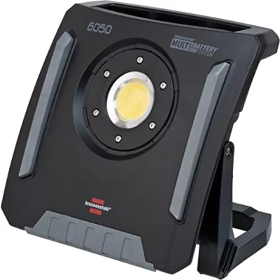 Imagen de Brennenstuhl Professional Multi Battery Hybrid foco LED de trabajo 6050 MH (60W, 6200lm, IP65, compatible con baterías 18V 11 fabricantes diferentes, 5m, sin batería, Engineered in Germany)