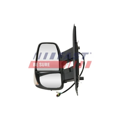 Imagen de espejo retrovisor Fast FT88377 izquierda negro eléctrico calefactable, con sensor de temperatura, brazo corto