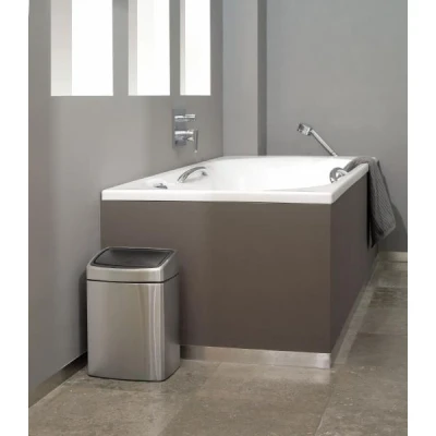Imagen de Brabantia Touch Bin 40L Papelera Grande Cocina Apertura de Tacto Suave Antideslizante Fácil Reciclaje Cubo Interior Extraí&quot;ble Bolsas Basura Incluidas Soft Beige 44 x 30 73 cm