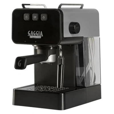 Imagen de Gaggia Espresso Deluxe Cafetera manual y máquina para capuchino con espumador de leche, gris tormenta