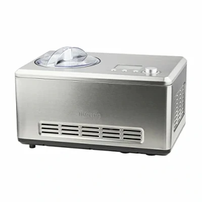 Imagen de H.Koenig HF320 Máquina para Hacer Helados, 180 W, Acero Inoxidable