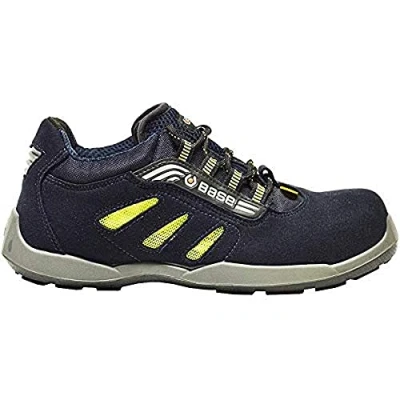 Imagen de BASE Protection Frisbee S1P ESD SRC Zapato de Seguridad, Talla: 38, Color: Azul/Amarillo, B0647BLY38